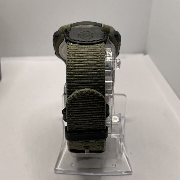 Timex Expedition T49993 Men's Green Nylon Digital Gray Dial Quartz Watch TMR30 - Picture 5 of 10
